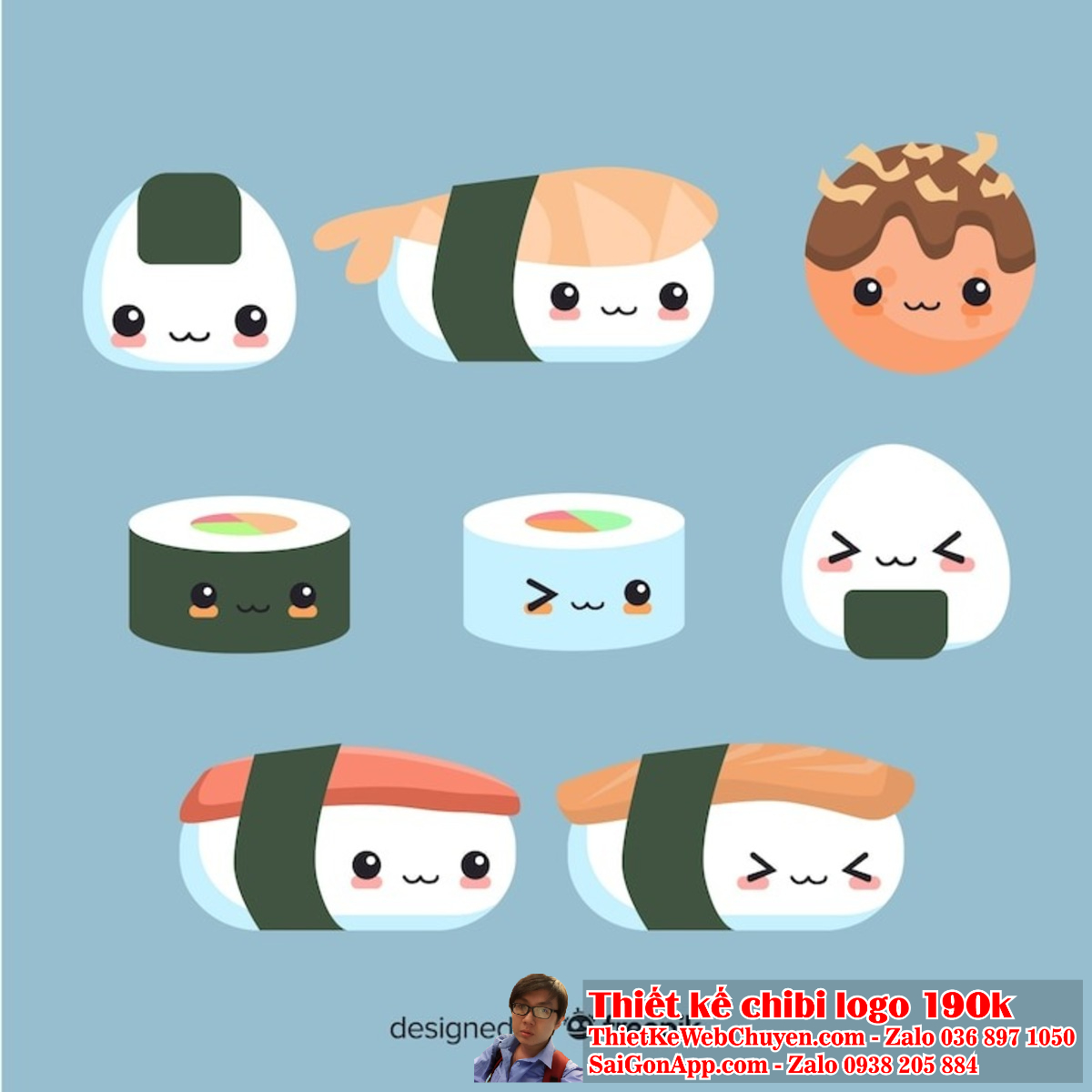 Cách thiết kế logo chibi cute ăn vặt phản ánh phong cách vui nhộn và trẻ trung.