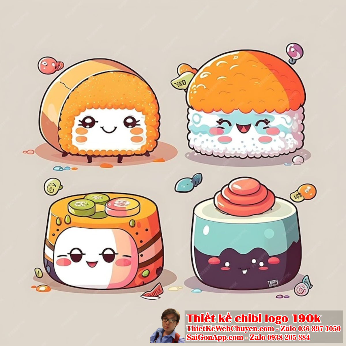 Hãy biến ý tưởng của bạn thành hiện thực với một mẫu logo chibi cute ăn vặt tạo ra sự ấn tượng mạnh mẽ và độc đáo.