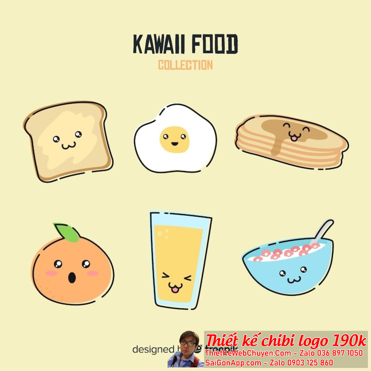 Việc sử dụng mẫu thiết kế logo chibi cute ăn vặt hàng quán giúp tạo điểm nhấn và thu hút sự chú ý từ khách hàng.