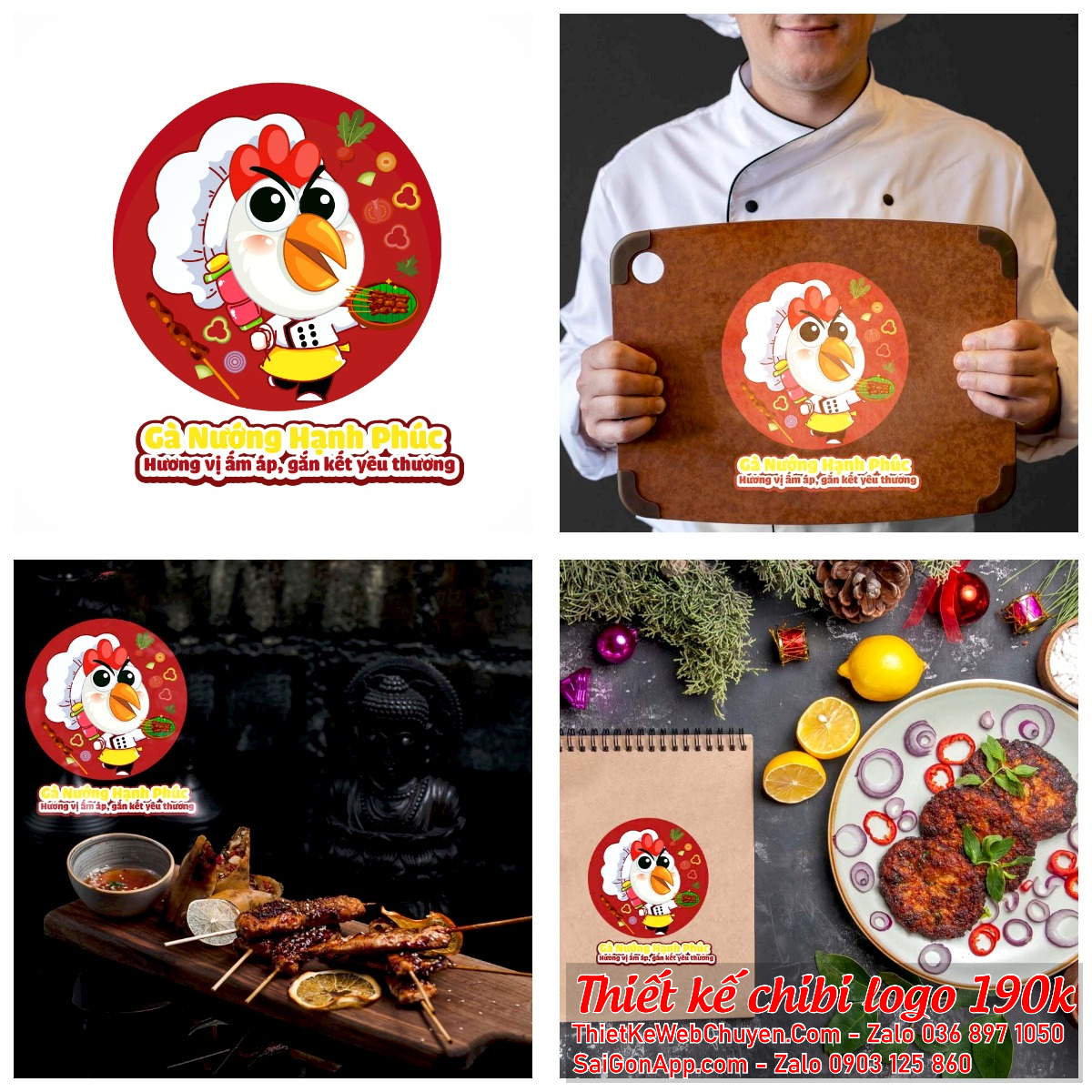 MẪU THIẾT KẾ LOGO CHIBI CON GÀ MẪU THIẾT KẾ LOGO CHIBI CON GÀ