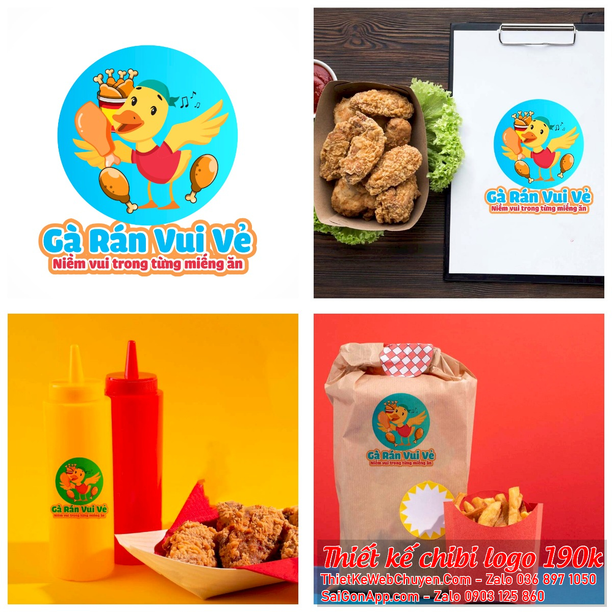Chipi gà con trong logo sẽ mang lại cảm giác trẻ trung và vui tươi. Chipi gà con với dáng vẻ dễ thương sẽ làm say lòng người trong logo.