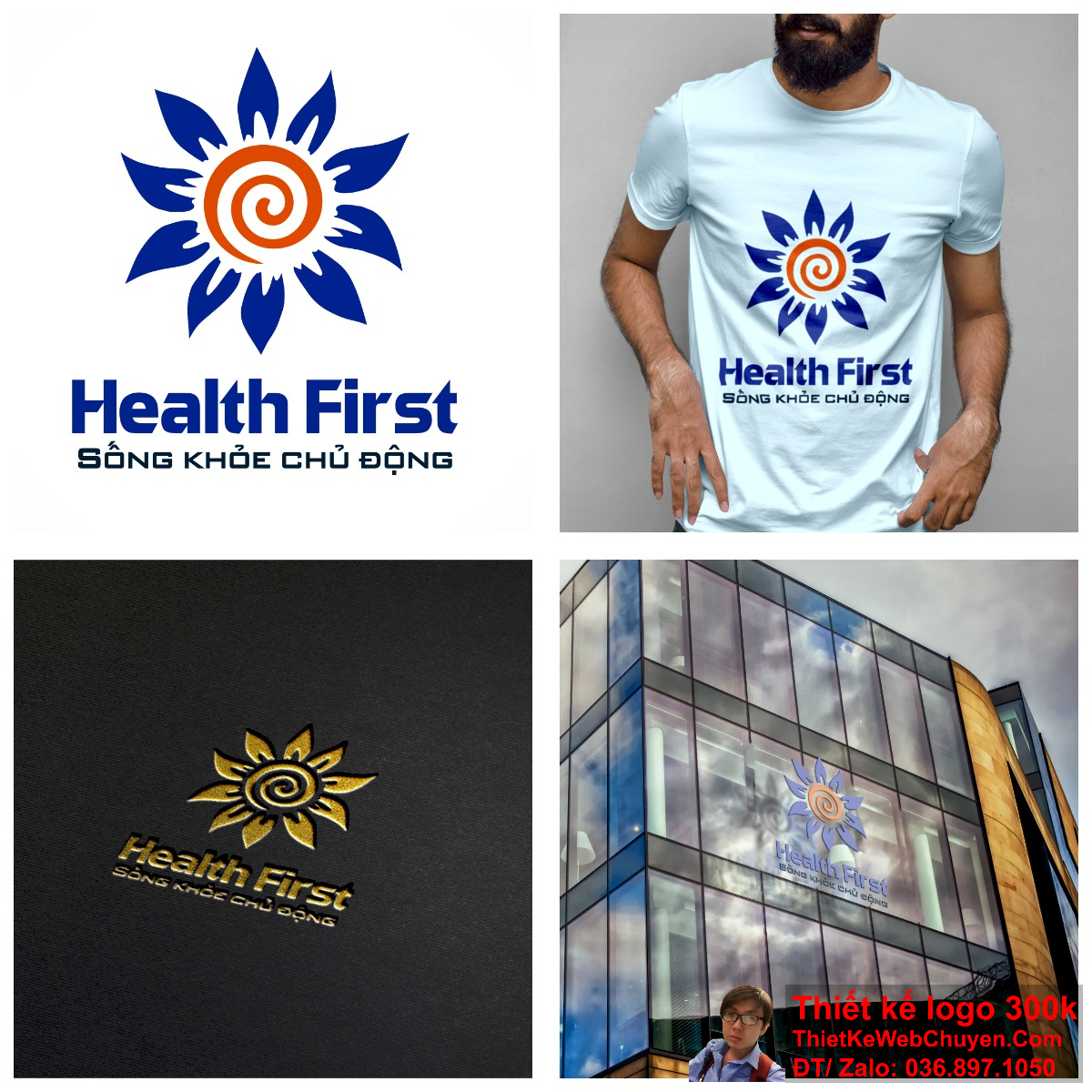 Logo câu lạc bộ sức khỏe Health First