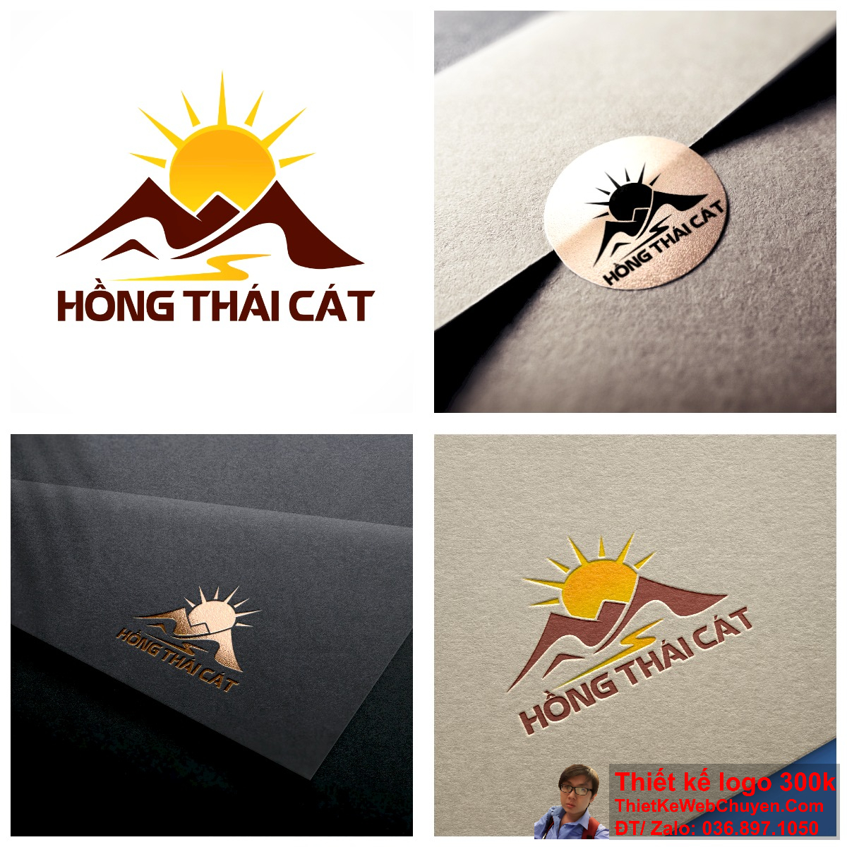 Logo công ty xây dựng Hồng Thái Cát