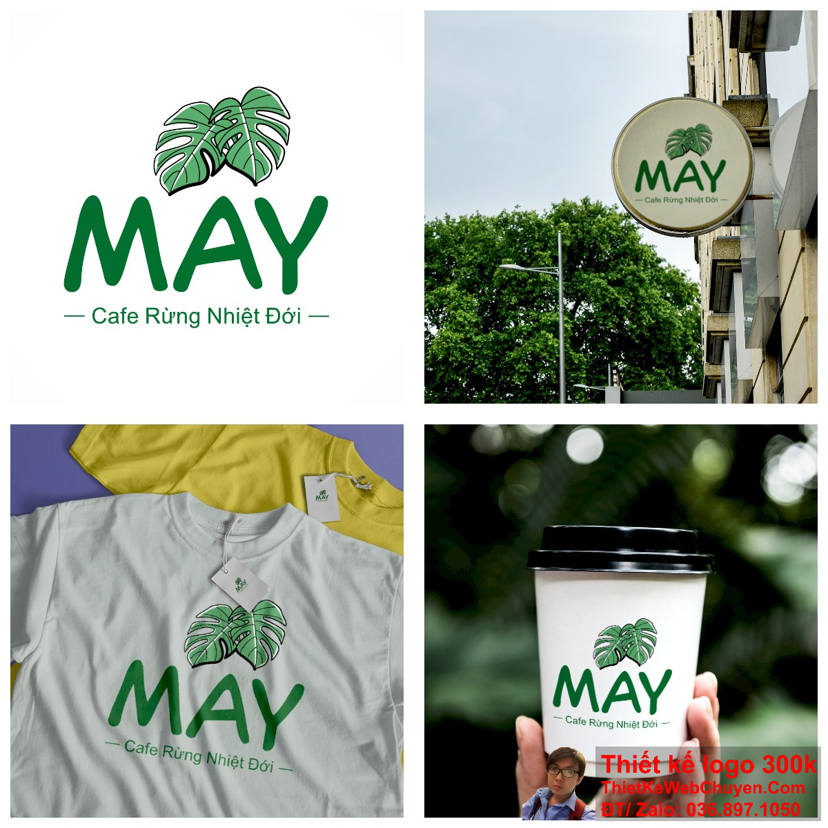 Logo quán cà phê May