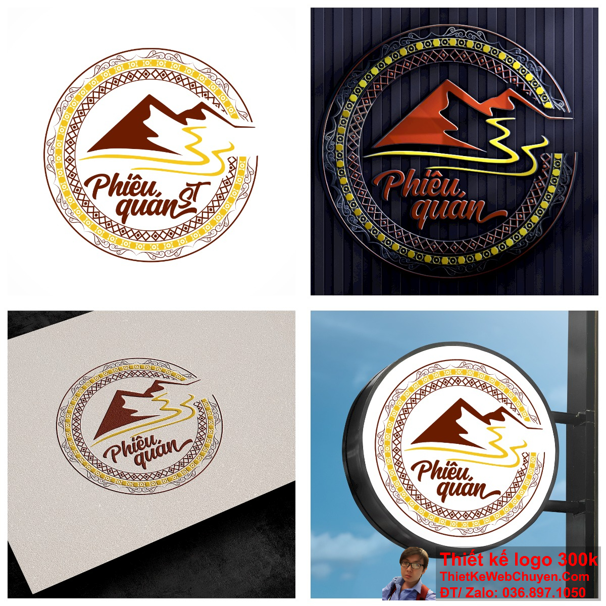 Logo ẩm thực Phiêu Quán