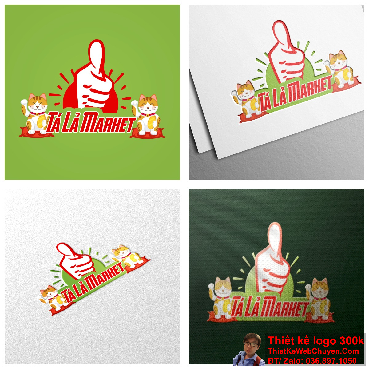 Logo siêu thị mini Tá Lả market