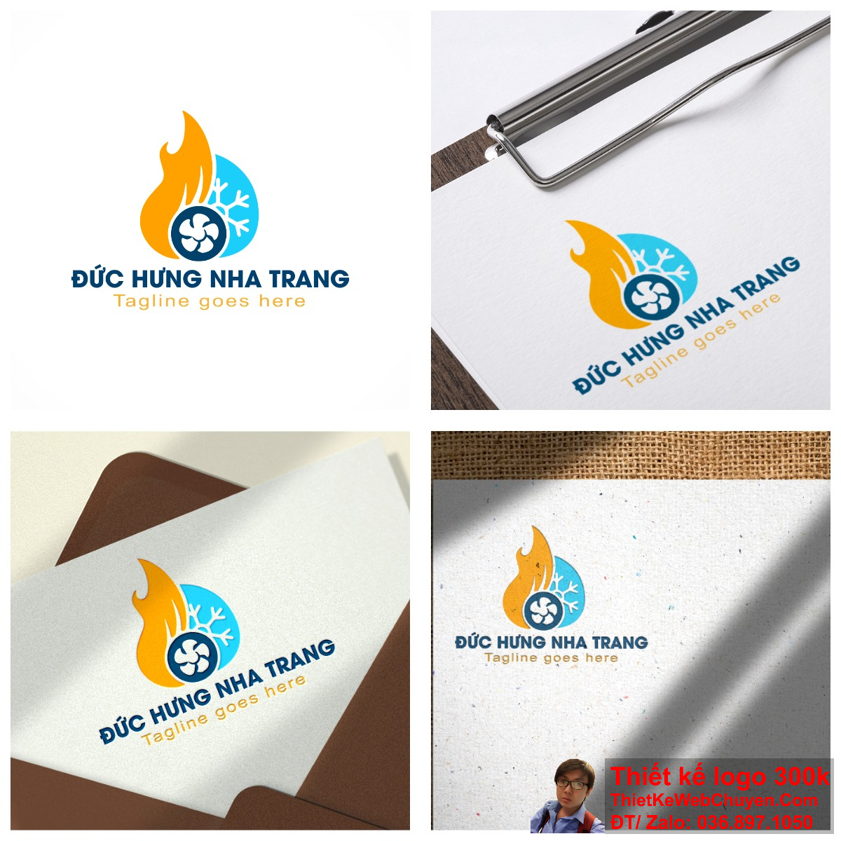 Logo dịch vụ sửa điện lạnh Đức Hưng Nha Trang