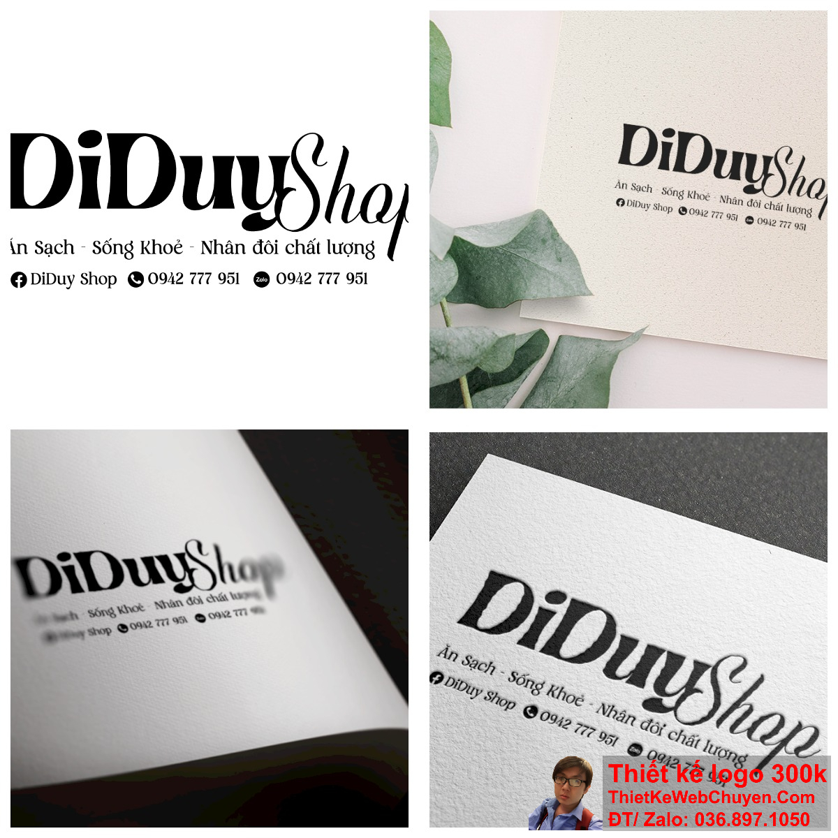 Logo thực phẩm healthy DiDuyShop