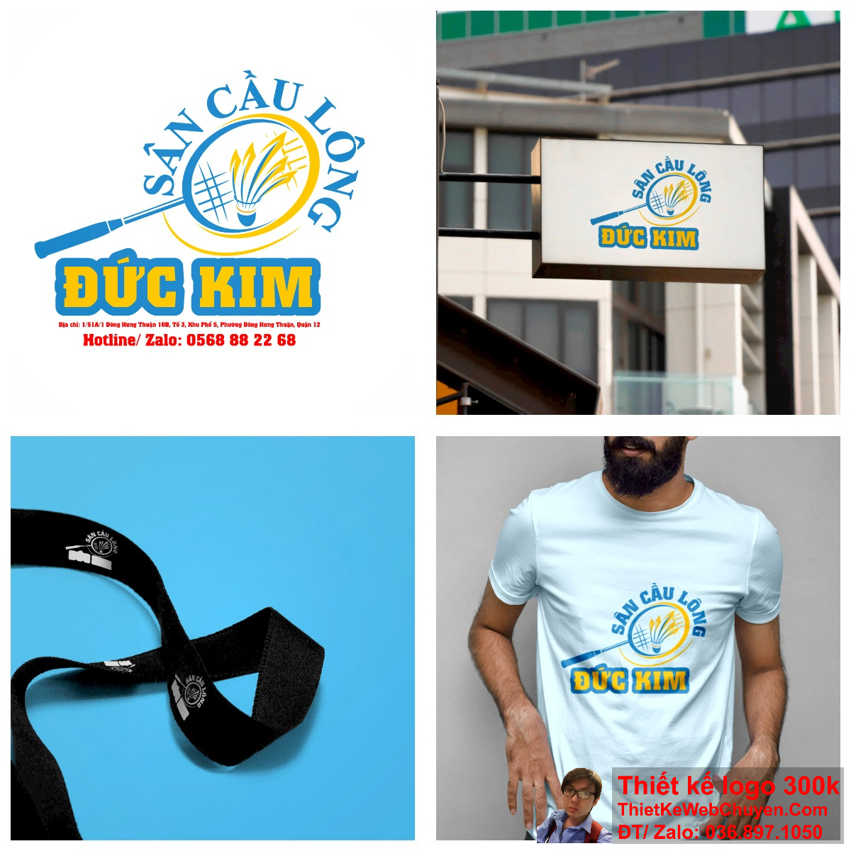 Logo sân cầu lông Đức Kim