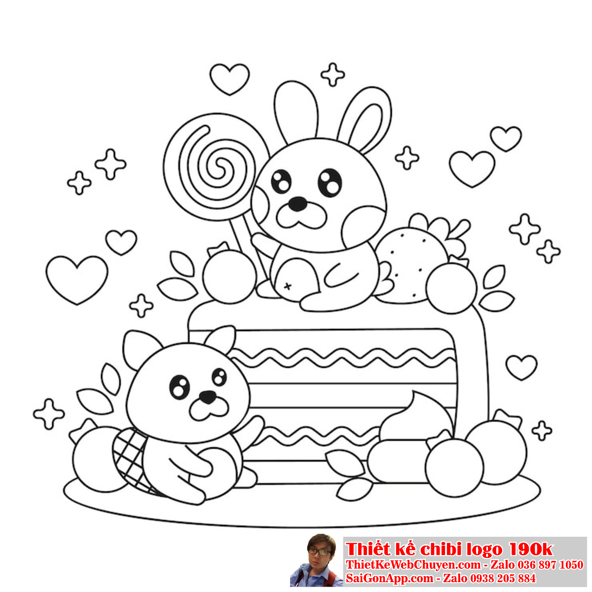 Một logo thiết kế độc đáo với tranh tô màu chibi có thể thu hút sự chú ý và tạo ra ấn tượng mạnh mẽ. Màu sắc trong tranh tô màu chibi có thể làm cho logo trở nên rực rỡ và cuốn hút.