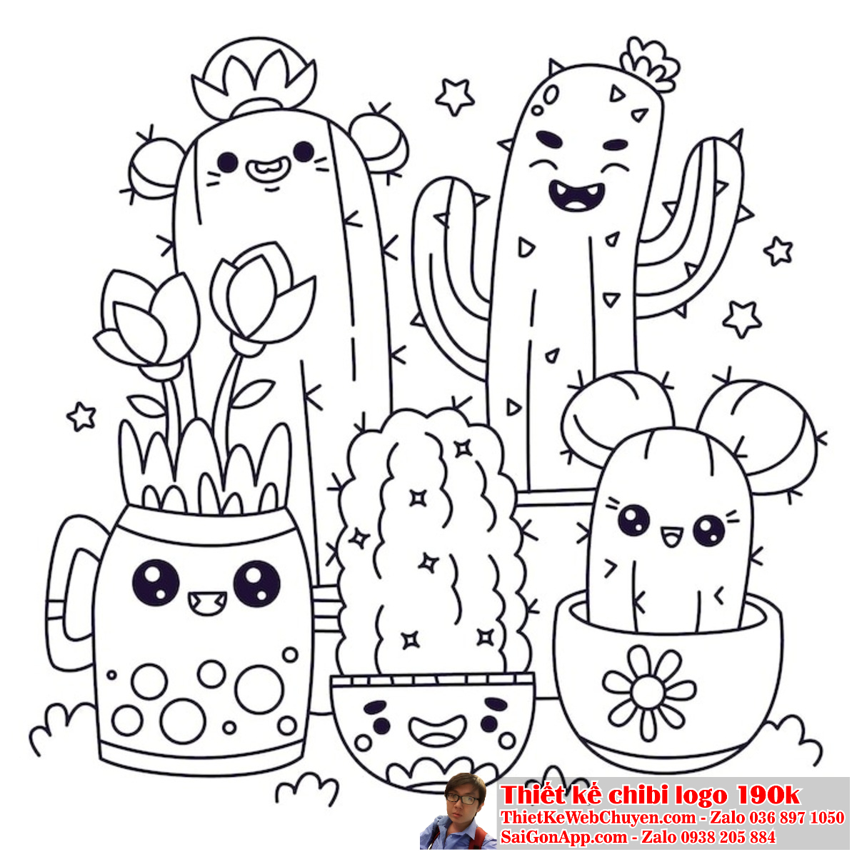 Logo thiết kế dựa trên tranh tô màu chibi thường mang lại cảm giác vui vẻ và hạnh phúc. Việc áp dụng tranh tô màu chibi vào logo giúp thương hiệu trở nên phong cách và độc đáo.