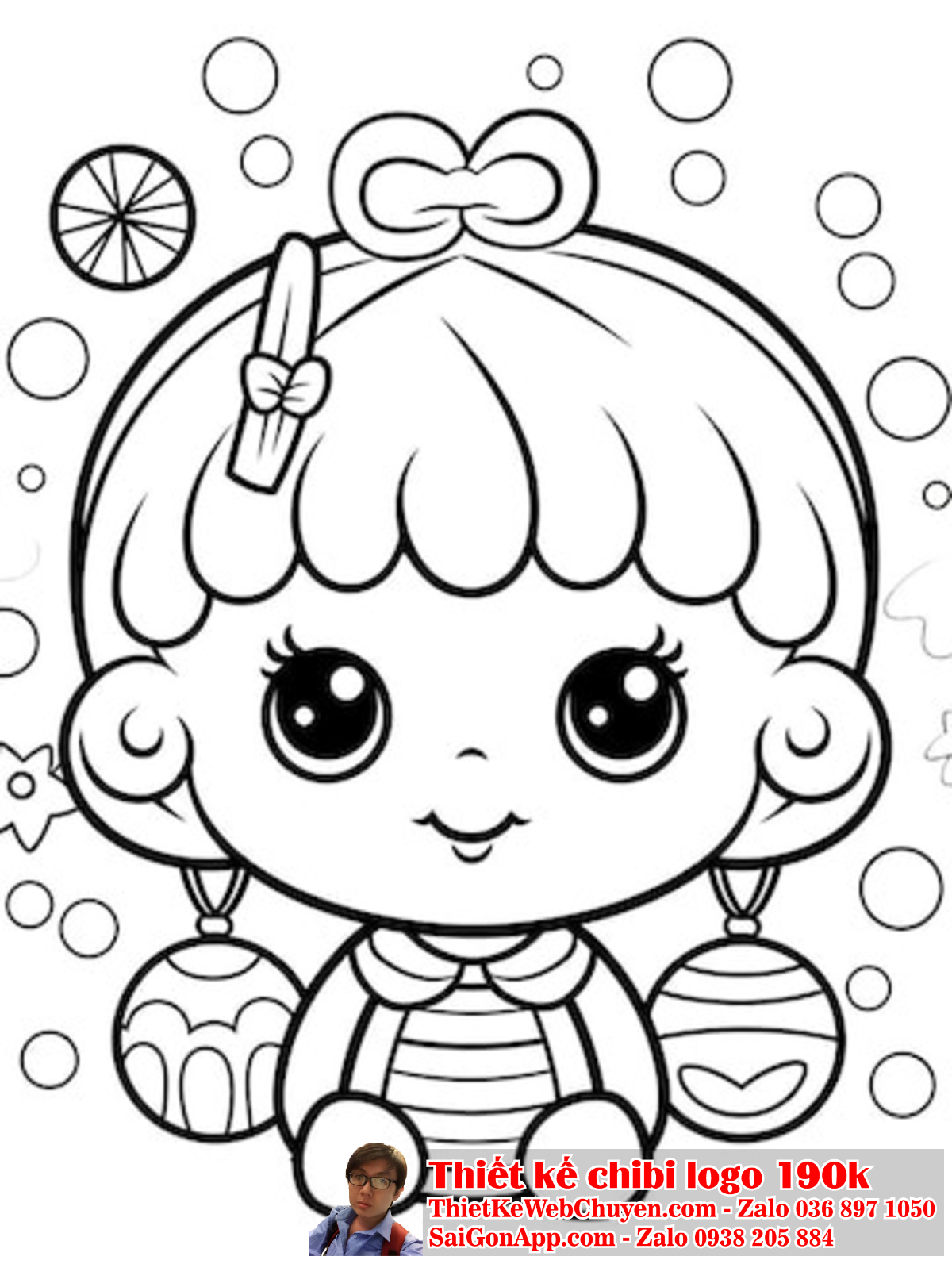 Logo được thiết kế với tranh tô màu chibi thường gợi lên cảm giác vui vẻ và hồn nhiên. Logo được thiết kế với tranh tô màu chibi thường gây ấn tượng mạnh mẽ và khó quên.