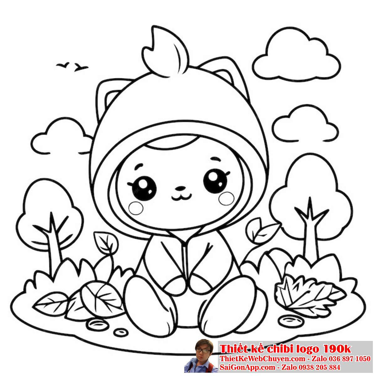 Sự sáng tạo của nhà thiết kế thường được thể hiện qua việc áp dụng tranh tô màu chibi trong logo. Việc áp dụng tranh tô màu chibi vào logo giúp thương hiệu tạo ra sự kết nối với đối tượng mục tiêu.