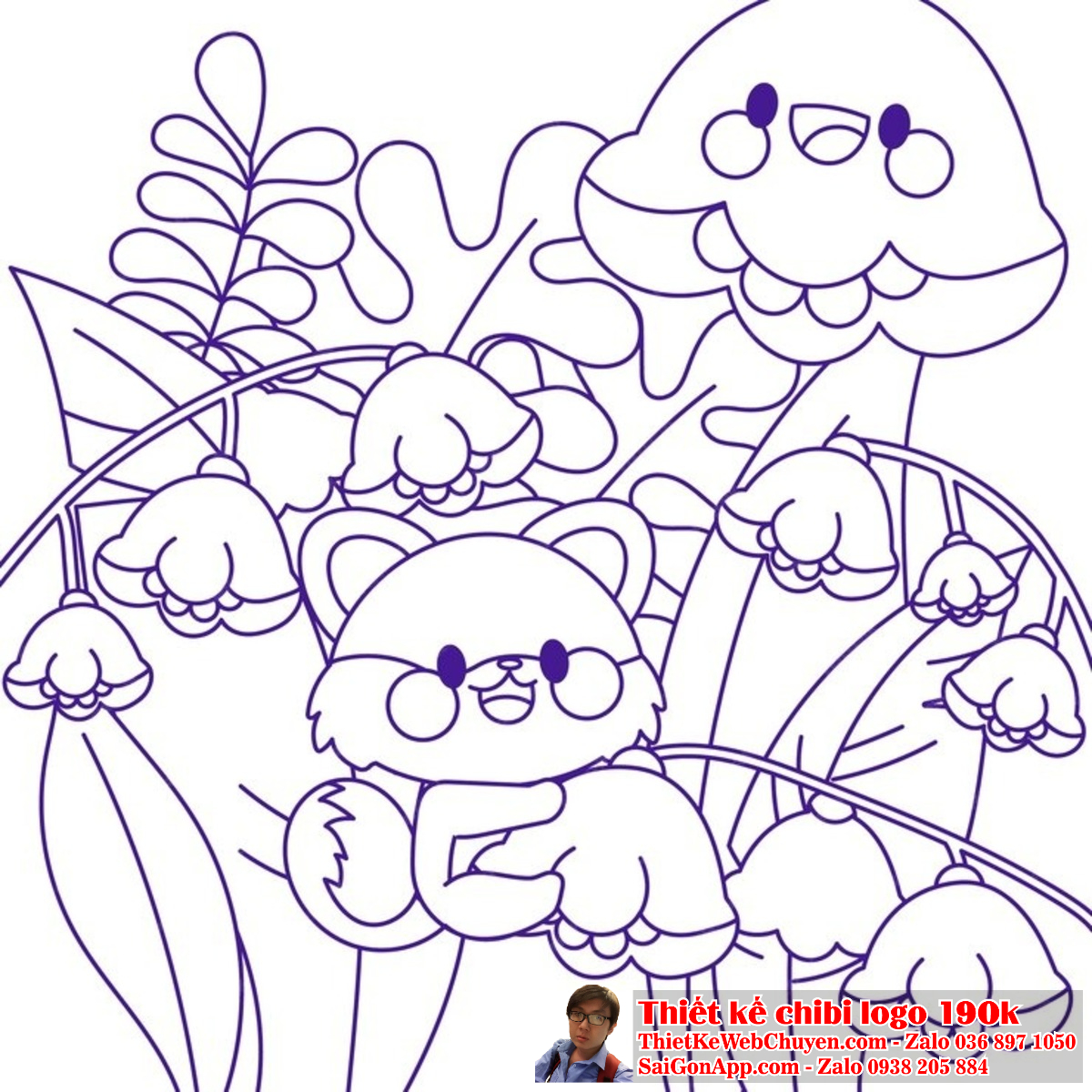 Phong cách tranh tô màu chibi là một lựa chọn thông minh để tạo ra một logo tinh tế và độc đáo. Một logo thiết kế với tranh tô màu chibi thường mang lại cảm giác hạnh phúc và thoải mái.