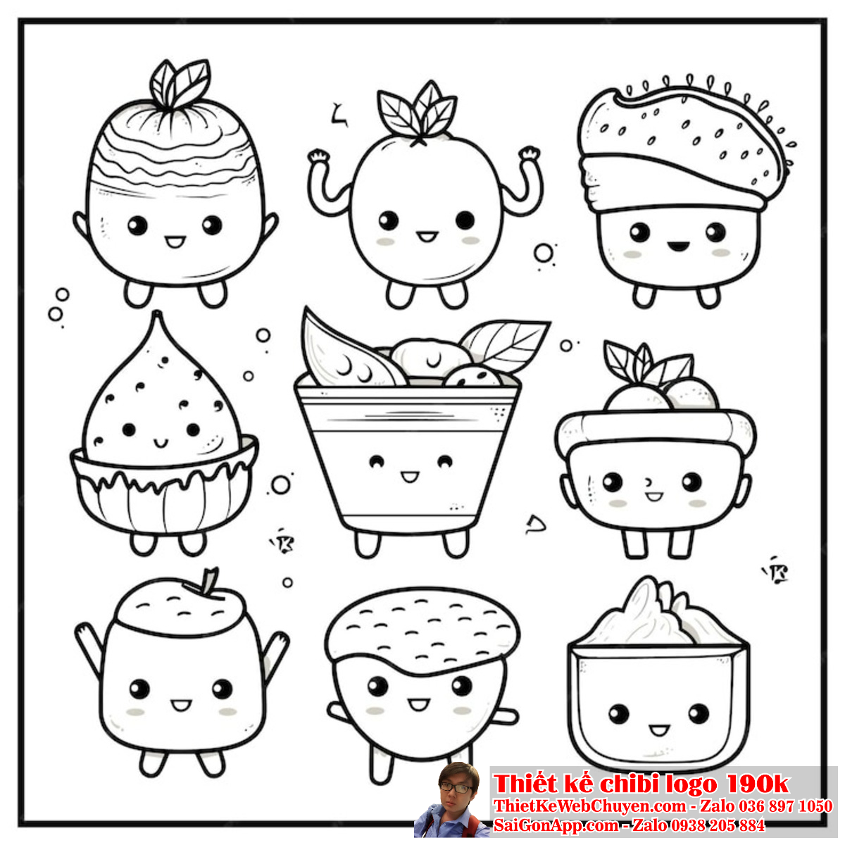 Phong cách tranh tô màu chibi trong logo giúp tạo ra một hình ảnh độc đáo và thu hút sự chú ý từ đối tượng mục tiêu. Một logo thiết kế với tranh tô màu chibi có thể làm cho thương hiệu trở nên gần gũi và thân thiện hơn với khách hàng.