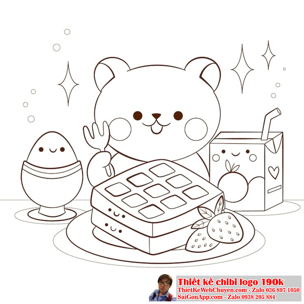 Sự sáng tạo và độc đáo của tranh tô màu chibi giúp tạo ra logo độc đáo và ấn tượng. Một logo thiết kế đẹp mắt với tranh tô màu chibi có thể làm nổi bật thương hiệu và tạo ra sự khác biệt.