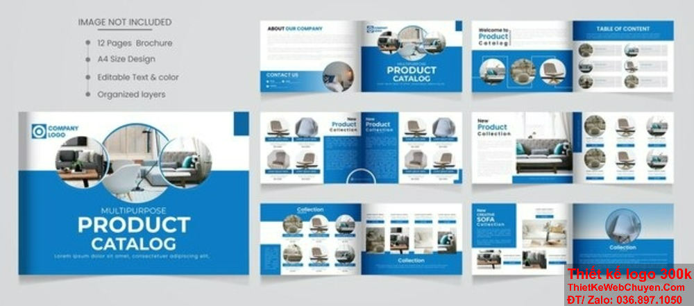 Kết hợp ảnh và văn bản trong ý tưởng thiết kế profile. Làm nổi bật điểm mạnh của công ty trong ý tưởng thiết kế profile.