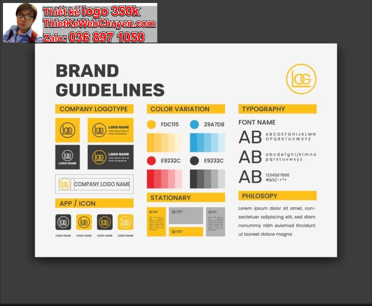 Có cần brand guideline nếu chỉ làm logo công ty 