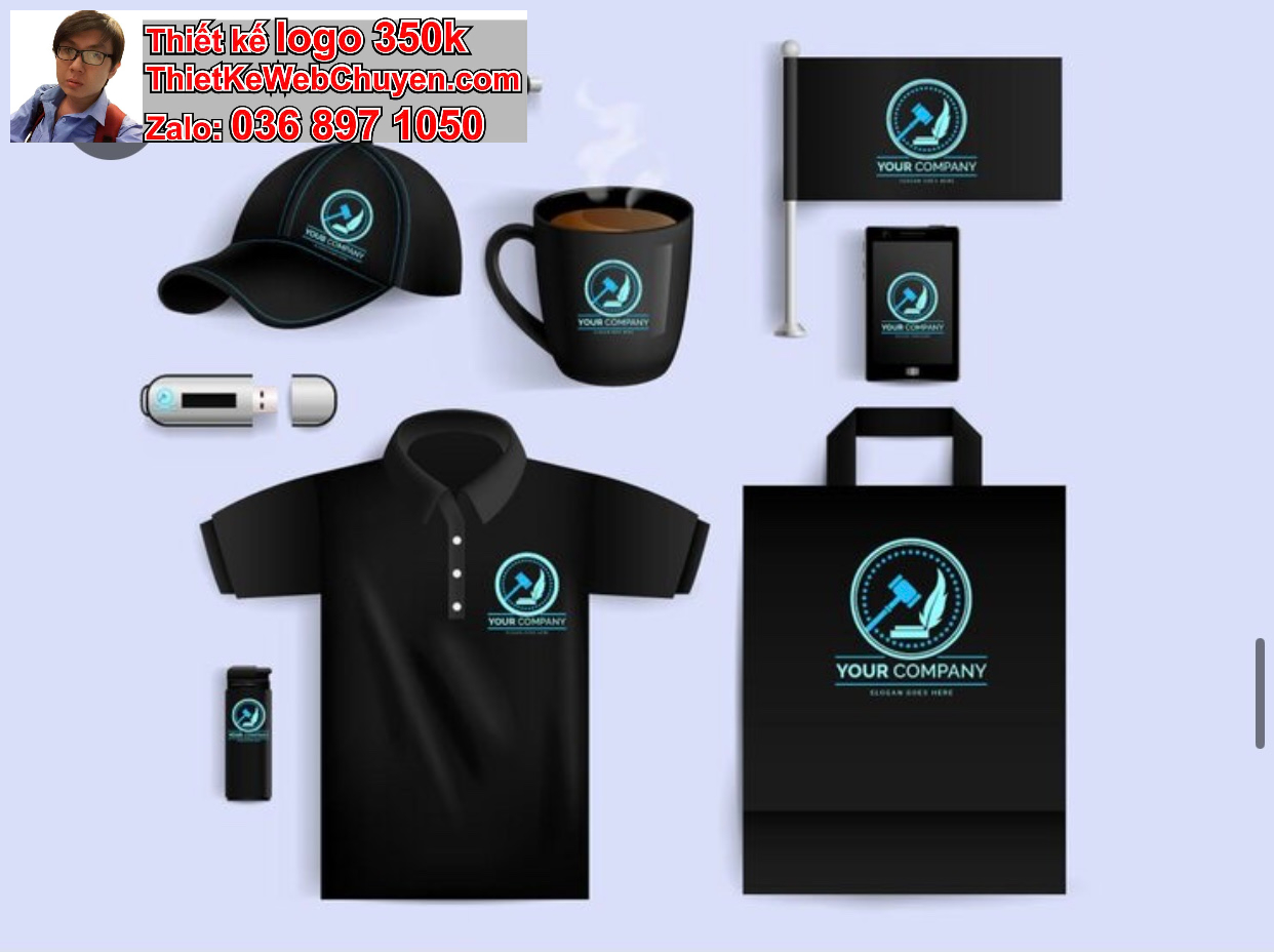 Áp dụng logo công ty trên đồng phục bảng hiệu ấn phẩm