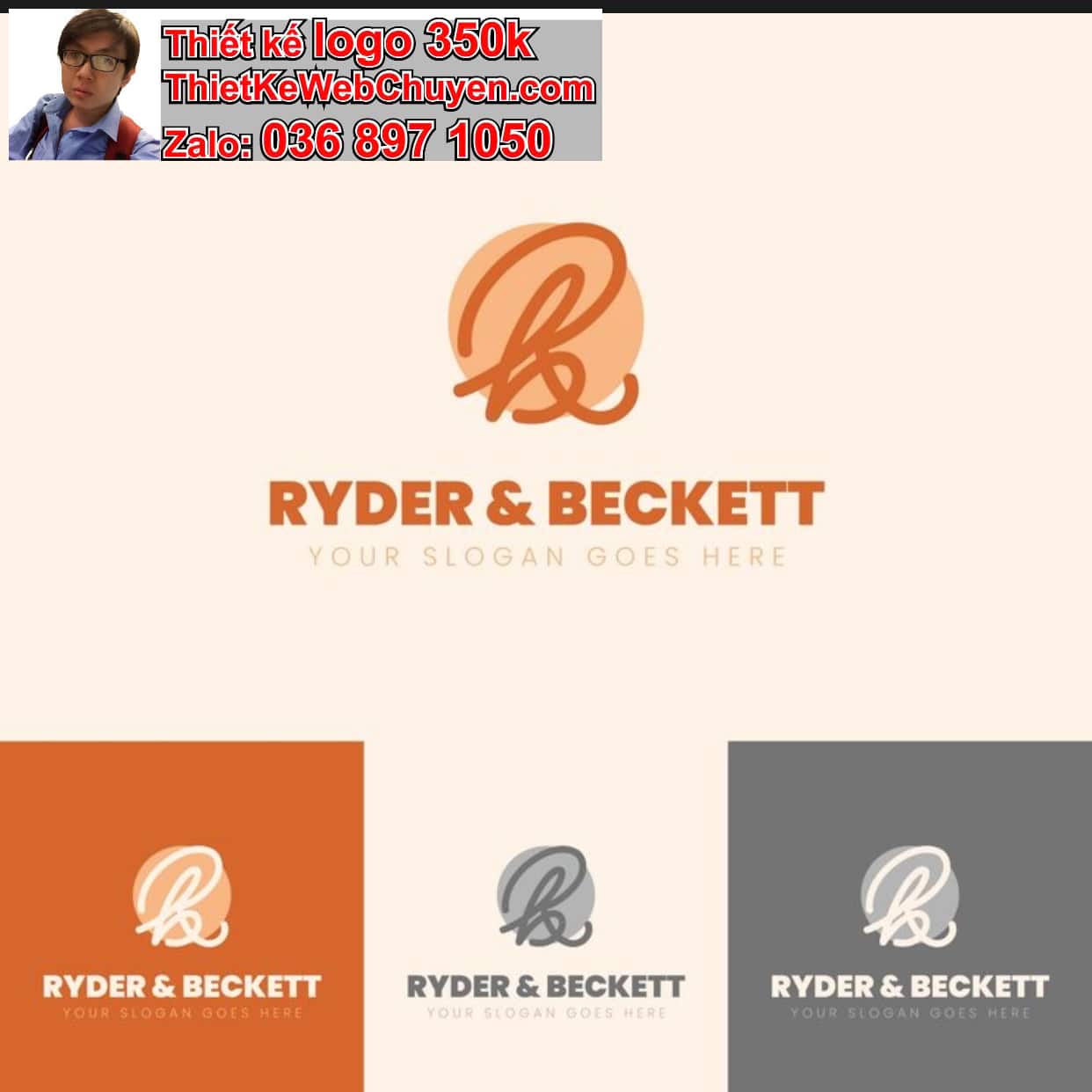 Thiết kế logo công ty calligraphy giá rẻ