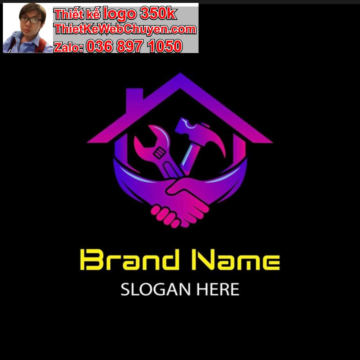 Thiết kế logo công ty bảo dưỡng giá rẻ