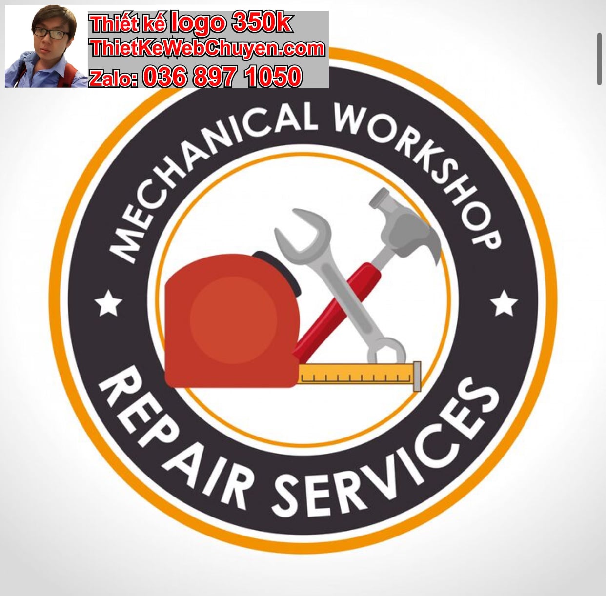 Thiết kế logo công ty bảo dưỡng giá rẻ