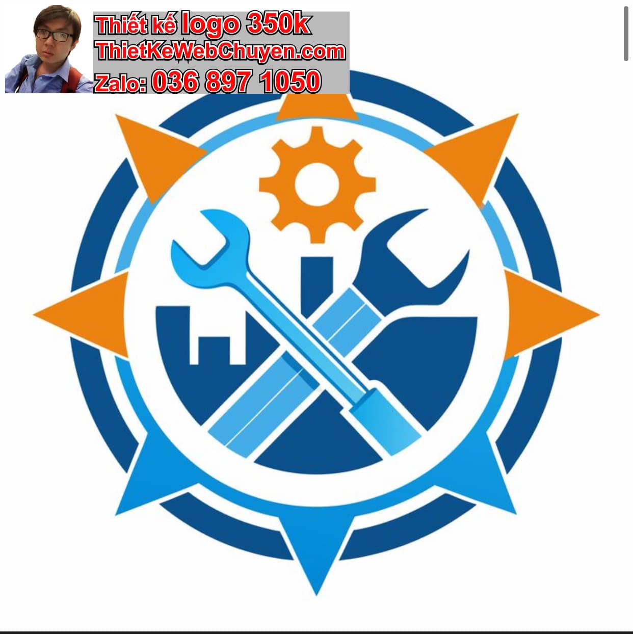 Thiết kế logo công ty bảo dưỡng giá rẻ