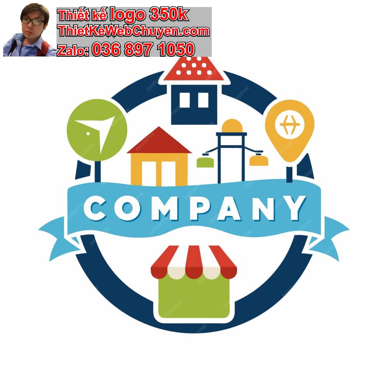 Thiết kế logo công ty trung tâm sửa chữa giá rẻ