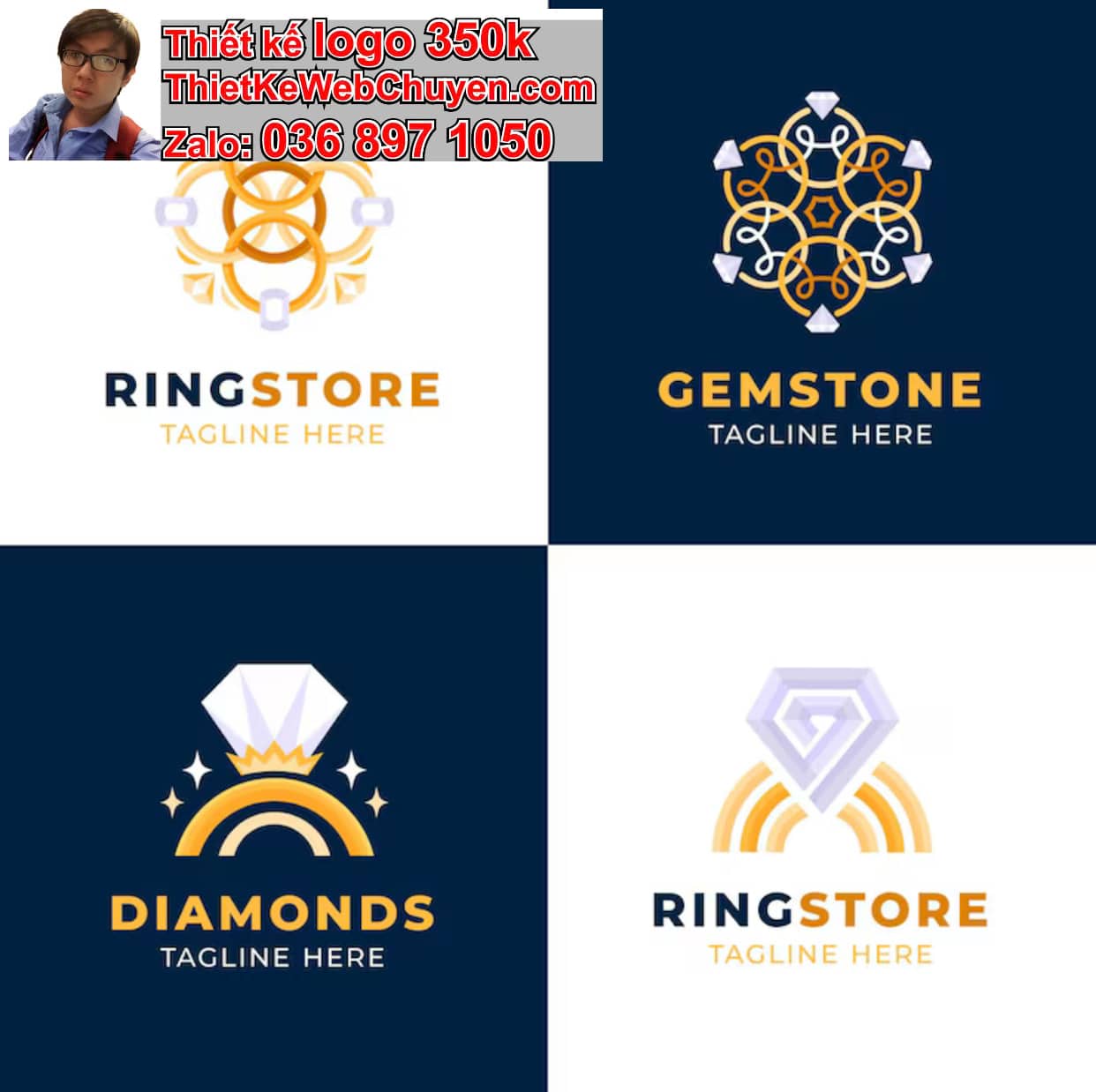 Thiết kế logo công ty trang sức giá rẻ