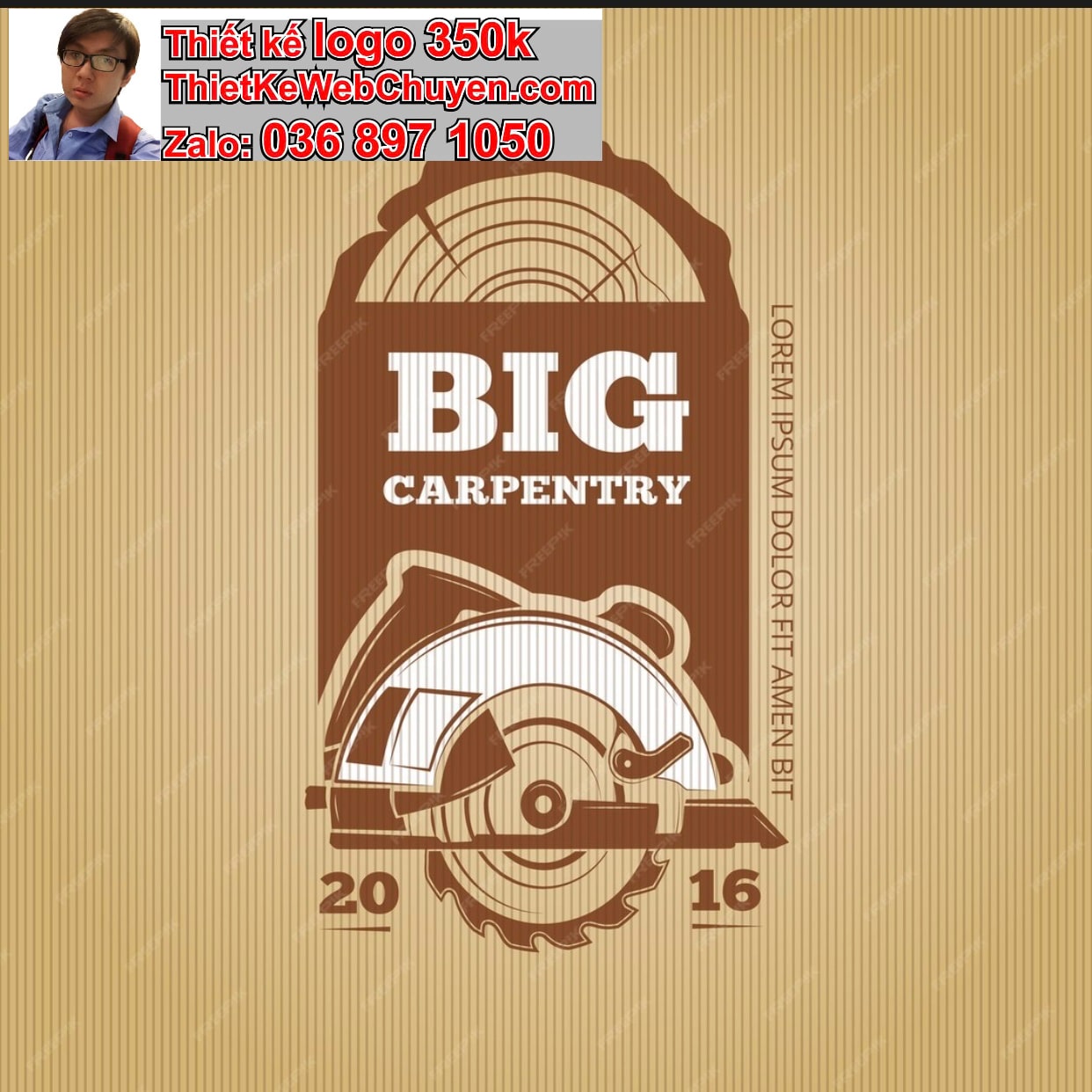 Thiết kế logo công ty đồ gỗ giá rẻ