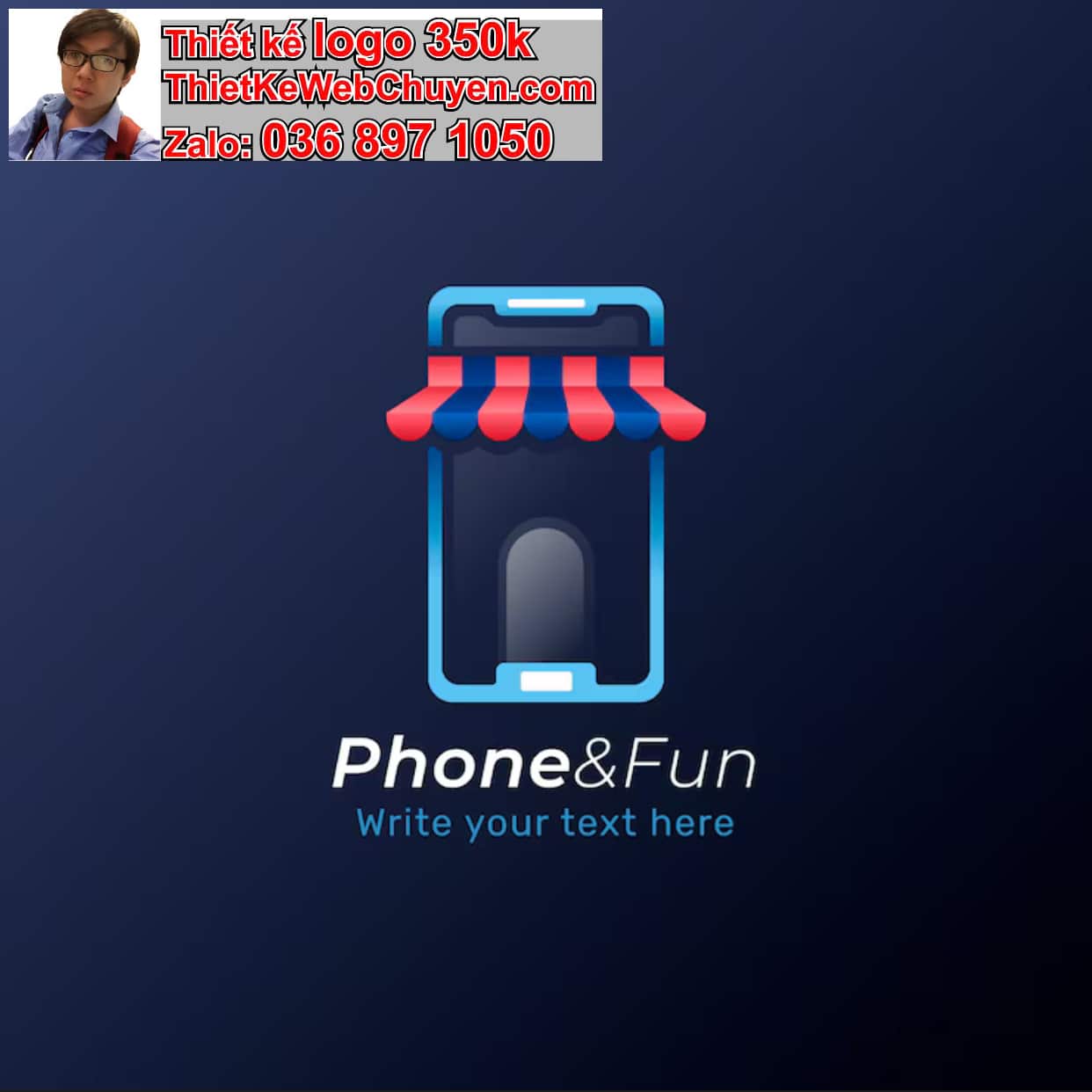 Thiết kế logo công ty cửa hàng điện thoại giá rẻ