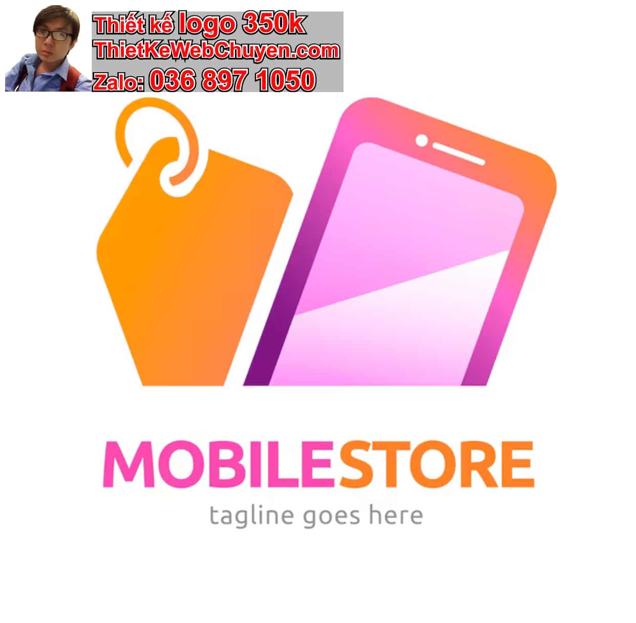 Thiết kế logo công ty cửa hàng điện thoại giá rẻ