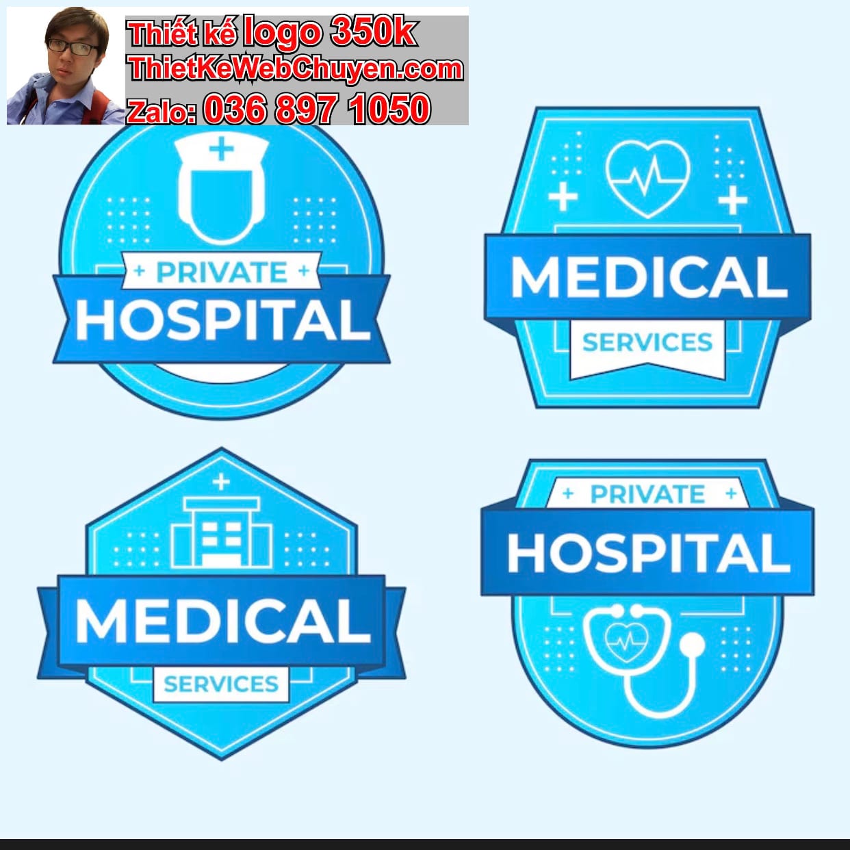 Thiết kế logo công ty bệnh viện giá rẻ