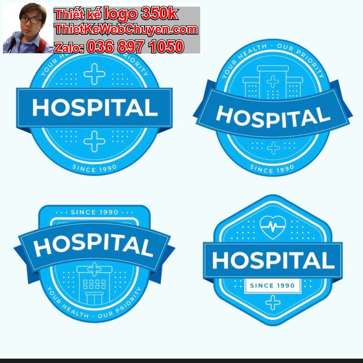 Thiết kế logo công ty bệnh viện giá rẻ