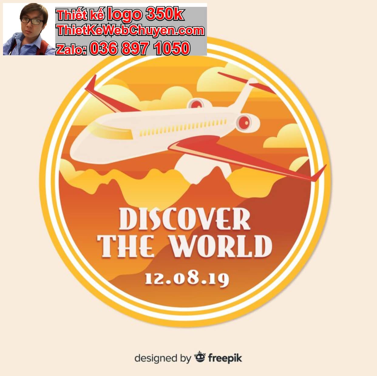 Thiết kế logo công ty travel giá rẻ