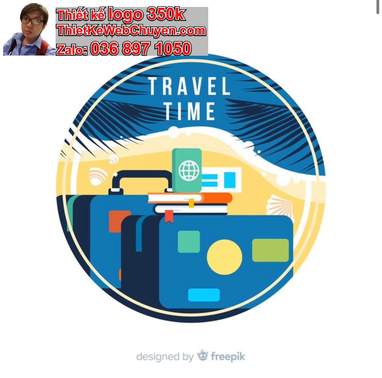 Thiết kế logo công ty travel giá rẻ
